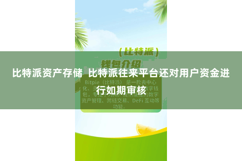 比特派资产存储  比特派往来平台还对用户资金进行如期审核